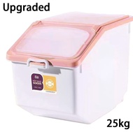 Rice storage container rice dispenser 25kg storage Rice Dispenser with Scoop PP Plastic rice dispens