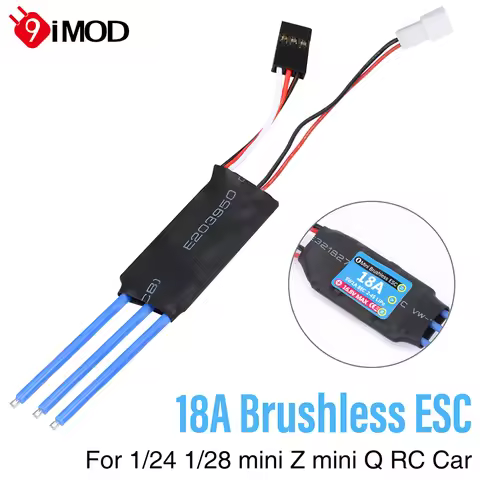 9IMOD RC 18A Brushless ESC 2S Electric Speed Controller Compatible With Kyosho Tamiya Wltoys K989 1/