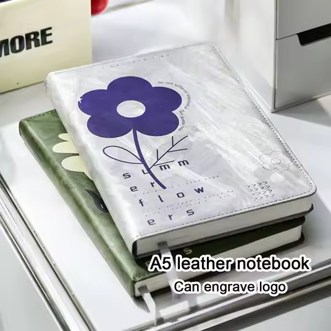 A5 DuPont Paper Cover Business Notebook, Work Meeting Record Book, Student Subject Notepad, Thickene