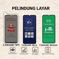 LAYAR Tempered Glass Ceramic Oppo A17 A17K Anti-Scratch Matte Ceramic Screen Protector