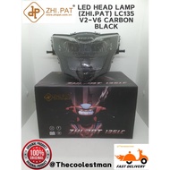 100% ORIGINAL ZHIPAT LC135 V2-V6 HEAD LAMP LED ZHI.PAT ZHI-PAT SMOKE CARBON🔥READY STOCK🔥