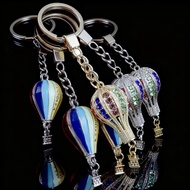 11.27 Turkish Hot Air Balloon Keychain Keychain Capatosia Boutique Metal Hot Air Balloon Pendant