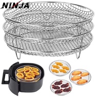 Stainless Steel Air Fryer Rack - French Fries Holder - Steamer Cooker Dehydration Stand - Stackable,