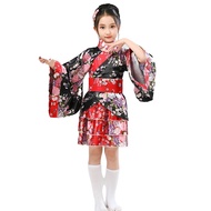 Kids Japanese Kimono Children Dance Lolita Tea Party Kimono Yukata Robes