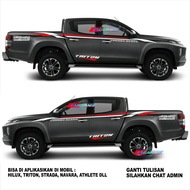 Sticker mobil triton sticker universal mobil triton sticker luxury class mobil triton  hilux strada 