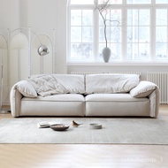 🚢BaxterElephant Ear Sofa Cream Color Villa Designer Emery Fabric Fabric Sofa