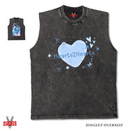 MACDEER Oversized Singlet T-Shirt CARMEN HEARTS2HEARTS washed sleeveless oversize premium H2H 7-8