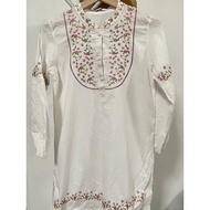 Blouse Sulam Bunga Cotton (Preloved item)