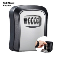 Key Lock Box Wall Mount Key Box Weatherproof Combination Key Storage Box Anti-Theft Lock Key Storage