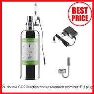 NEW LOW PRICE 2L Double Aquarium CO2 Generator System Kit CO2 Stainless Steel Cylinder Generator Sys