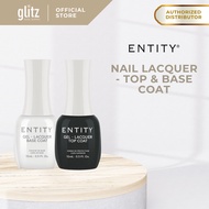 ENTITY Nail Lacquer Polish Clear Top &  Base Coat (15ml)