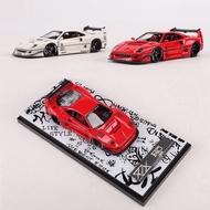 404 Error 1/64 Ferrari F40 LBWK Red Resin car model Die Casting Car Toys Collection Birthday Gift-&-