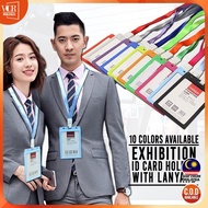 Kakijimat ID Card Holder with Lanyard Conference Exhibition Office Equipment Event Ofis Student Scho