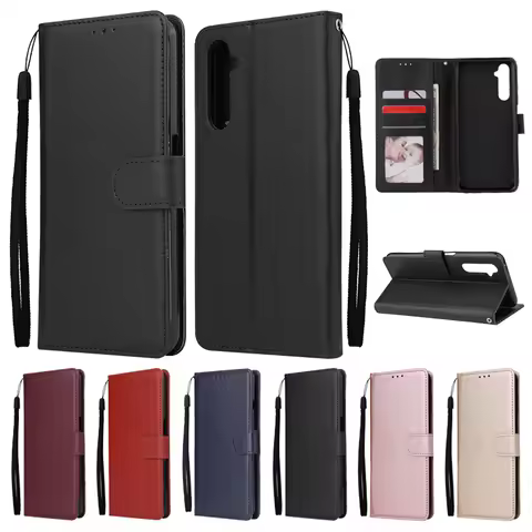 OPPO Realme 6 Leather Case on For Coque OPPO Realme 5 Pro Case Magnetic Flip Cover for OPPO Realme C