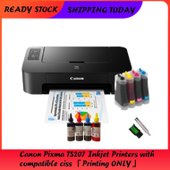 Canon Pixma TS207 Inkjet Printers with ciss 「Printing ONLY」