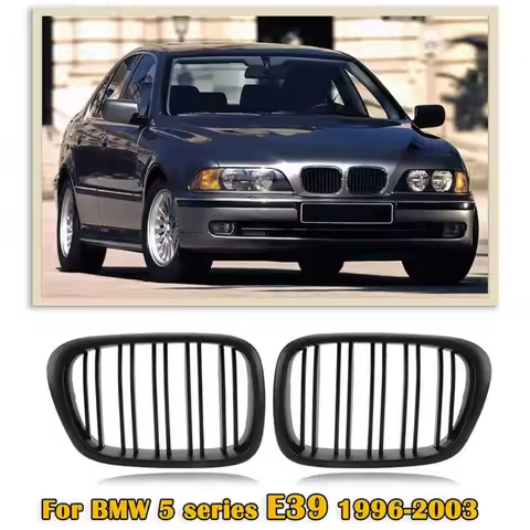 Front Bumper Kidney Grill Chrome Grille For BMW 5 Series E39 1996 1997 1998-2003 BMW E39 523i 525i 5