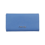 purse wallet◘CK Calvin Klein USA Women s Cross Grain Real Leather Long Card Case Mobile Wallet Walle