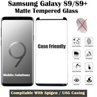 Samsung S9 / S9+ Plus Matte Full Case Friendly Tempered Glass
