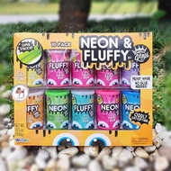 Neon and Fluffy Super Stretchy Slime