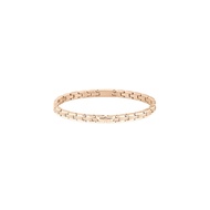 Lacoste Metropole Women's Ionic Plated Carnation Gold Steel Link Bracelet - 2040467
