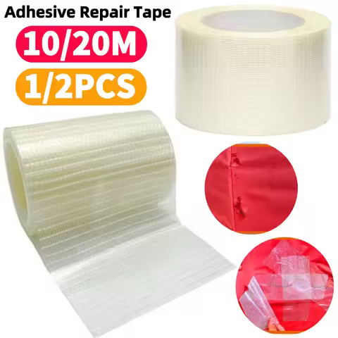 Camping Tent Repair Tape Fiberglass RV Awning Repair Tape Waterproof Canvas Repair Tape for RV Awnin