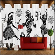Custom Indian Yoga Dance Size  Wallpaper mural Dance Studio Gym Industrial  wall decoration 3d stick