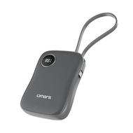 omars 炫彩多功能行動電源 有標示Wh 自帶線 磁吸無線(黑)