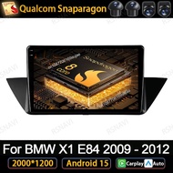 Car Radio Android 15 For BMW X1 E84 2009 - 2012 Qualcomm Wireless Carplay Auto Autoradio DSP BT Vied