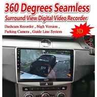 LEON OEM Volkswagen Passat B6 B7 10" FHD 2Ram 32GB Wifi GPS DSP 360 3D Bird View Parking Camera Play