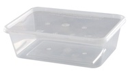 Microwave Rectangular Food Container  with compartment - Dapao container - Disposable [FR1000  FR750