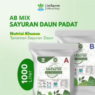 Infarm Nutrisi AB Mix Besar Sayuran Daun Pupuk Hidroponik dan Organik untuk 1000 Liter