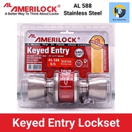 Amerilock Keyed Entry Door Knob Lockset Stainless Steel AL588 SS (SUS304)