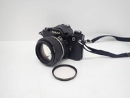 Nikon FM 單反膠片相機機身 + 鏡頭 50mm F1.2 艾尼康黑色