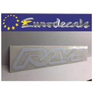 Eurodecals White RAYS sticker TE37 Rays Vinyl sticker