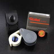 กล้องส่องพระ / ส่องเพชร Rollei-K 10x14mm เทาก้าน-ขาว  เลนส์แก้ว 3ชั้นมัลติโค้ตตัดแสง สไตลเยอรมันชัดใ