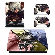 （2024）NieR Automata Skin Sticker Decal Cover for Xbox One X Console and 2 Controllers skins Vinyl（2024）
