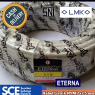 (1 ROLL=50 Meter) KABEL LISTRIK ETERNA NYM 2x2.5 mm2 300/500 V