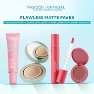 Flawless Matte Faves - Tone Up Sunscreen, Cloud Cushion, Cream Blush, Lip Mousse