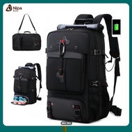Super Large Capacity USB Backpack Men Outdoor Expandable Boarding Backpack Travel Luggage Bag