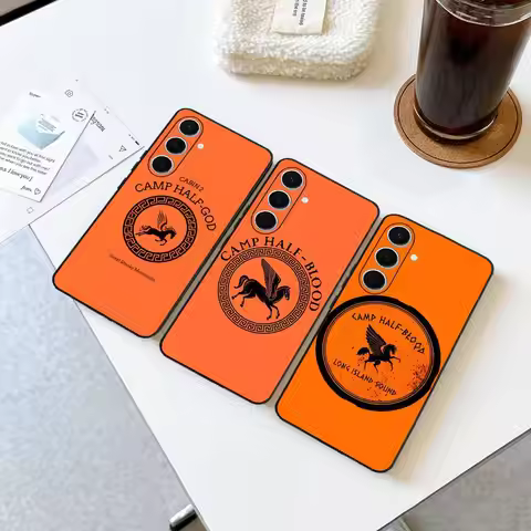 P-Percy J-Jackson Poseidon Camp Phone Case For Samsung S 24 fe 25 Ultra plus 20 lite 21 30 22 23 24 