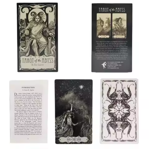 New Tarot of the Abyss 12x7cm English Card Leisure Board Game with Instruction Booklet Card Family E