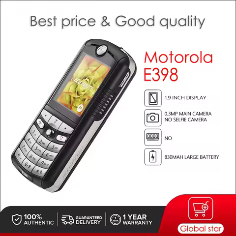Original Motorola E398 Unlocked Refurbished Mobile Phone GSM 900 / 1800 / 1900 Good Quality With 1 Y