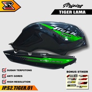 Striping Tiger Lama - Sticker Honda TIGER OLD Stiker Variasi Racing Ori Sudah Cutting  (JP.S2) 01