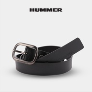 Hummer Men's Bar Buckle Leather Belt
