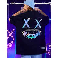 Short Sleeve T-Shirt Volcano Forest Print Rickyisclown JOKE RiC Summer Fashion Men's XS-3XL