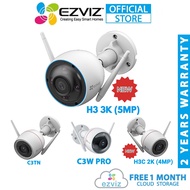 Ezviz H3 3K 5MP H3C 2K⁺ 1440P 4MP 3MP Wireless Color Night Vision Two Way Talk WiFi CCTV Smart Outdo