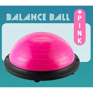 Professionall.gym19- Free Pump + YOGA BALL BALANCE Bosu Fitness BALL (Pink) 2023
