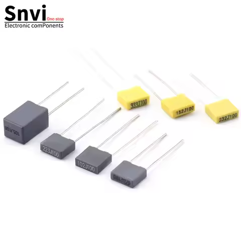 10pcs 100V Correction Block Capacitor 1NF 2.2NF 4.7NF 10nF 22NF 47NF 0.1UF 100NF 220NF 470NF 1uF 102
