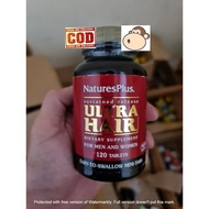Natures Nature's Plus Ultra Hair Multivitamin Vitamin C 500mg E Imune Booster 120 tablets