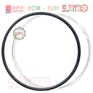 Detachable bicycle rim 700x16c(622x16c) 32 holes 2cm high with rivets